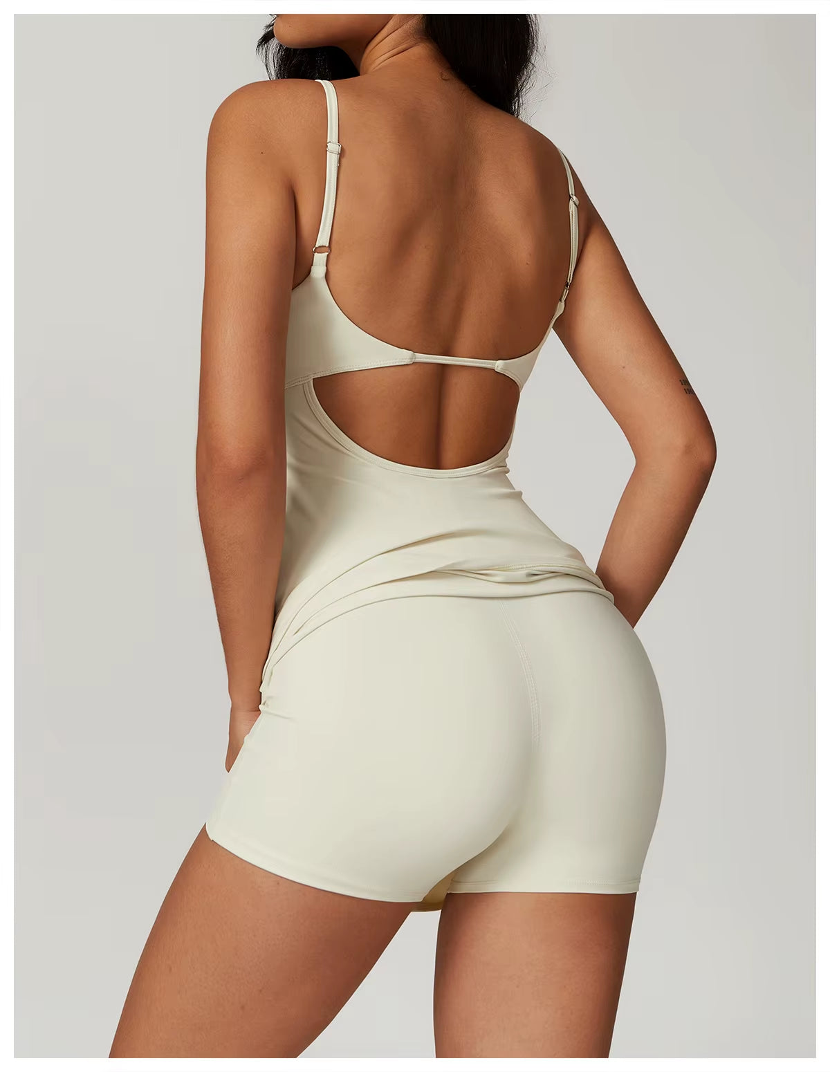 Blue Mini Bodycon Dress for Women Summer Sports Bodysuit for Yoga Tennis Golf-Breathable Outdoor Fitness Wear Beautiful Back
