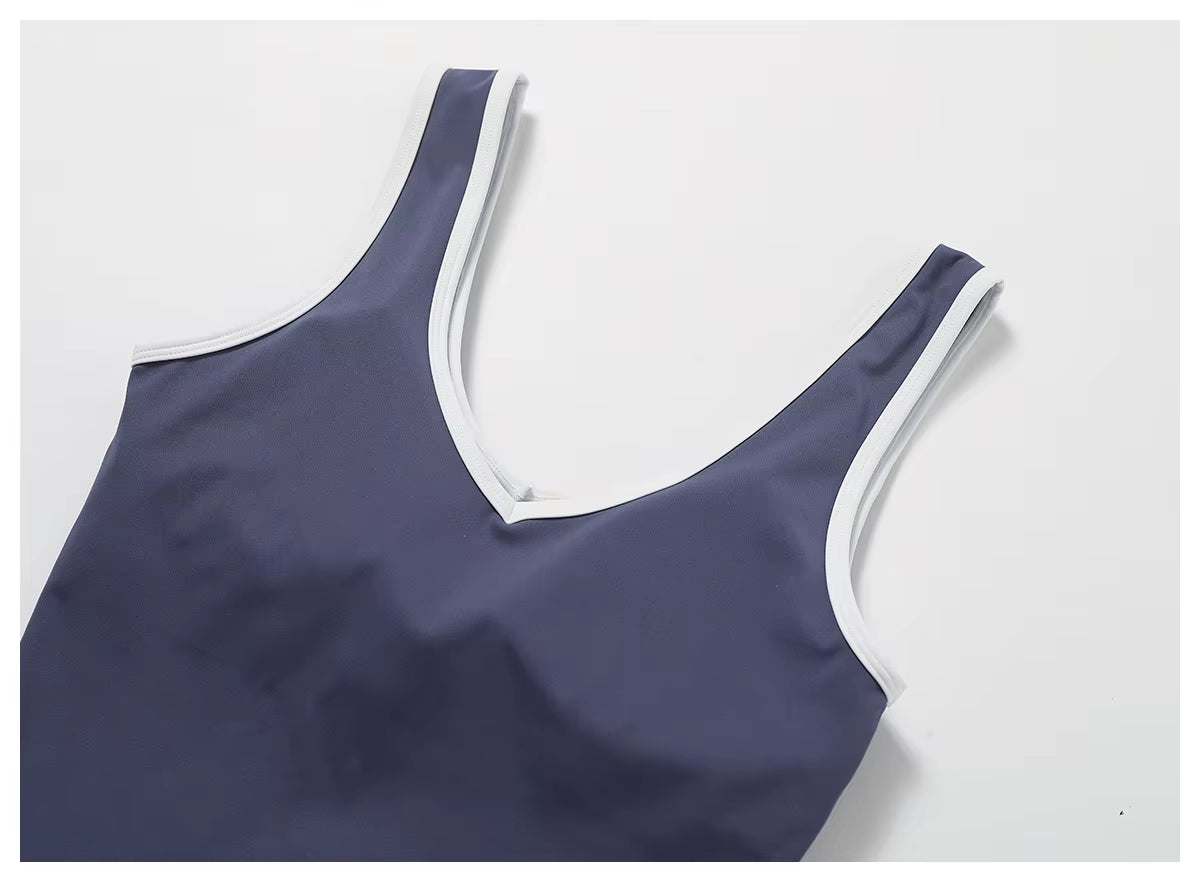 Classic Compression Workout Top & Shorts Set - Black