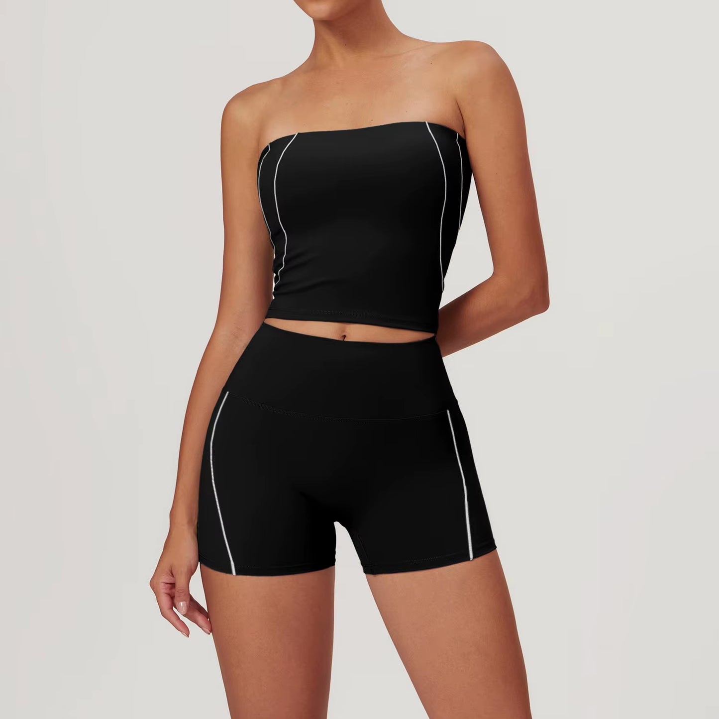 FlexMotion Set – Seamless Top + Shorts