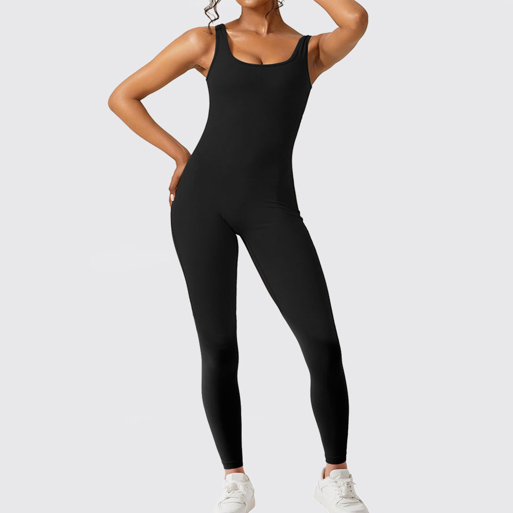 Seamless Socialite Flare Jumpsuit For Yoga, Pilates, Fitness & On-The-Go