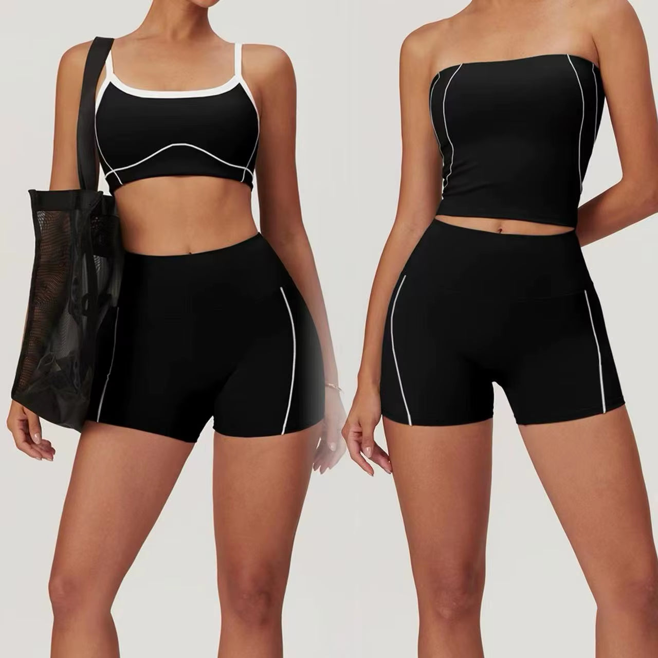 FlexMotion Set – Seamless Top + Shorts