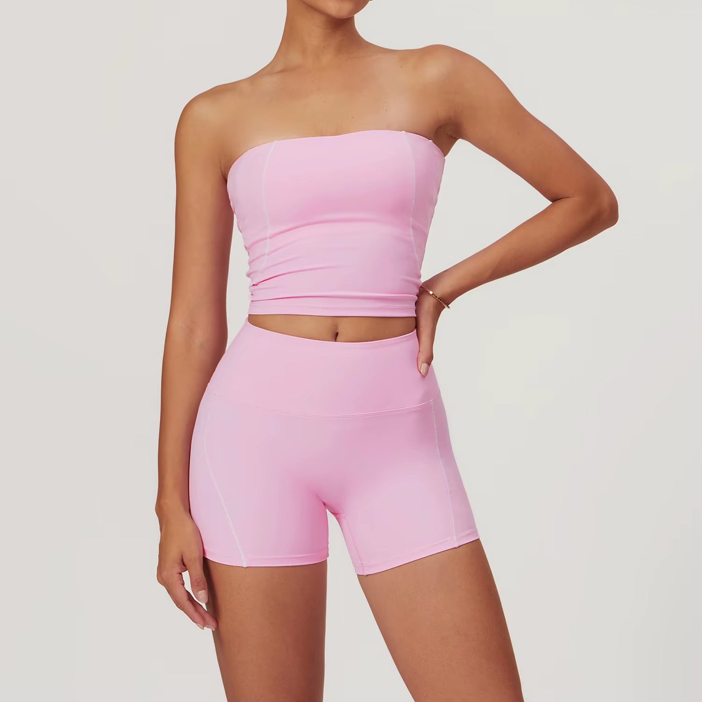 FlexMotion Set – Seamless Top + Shorts