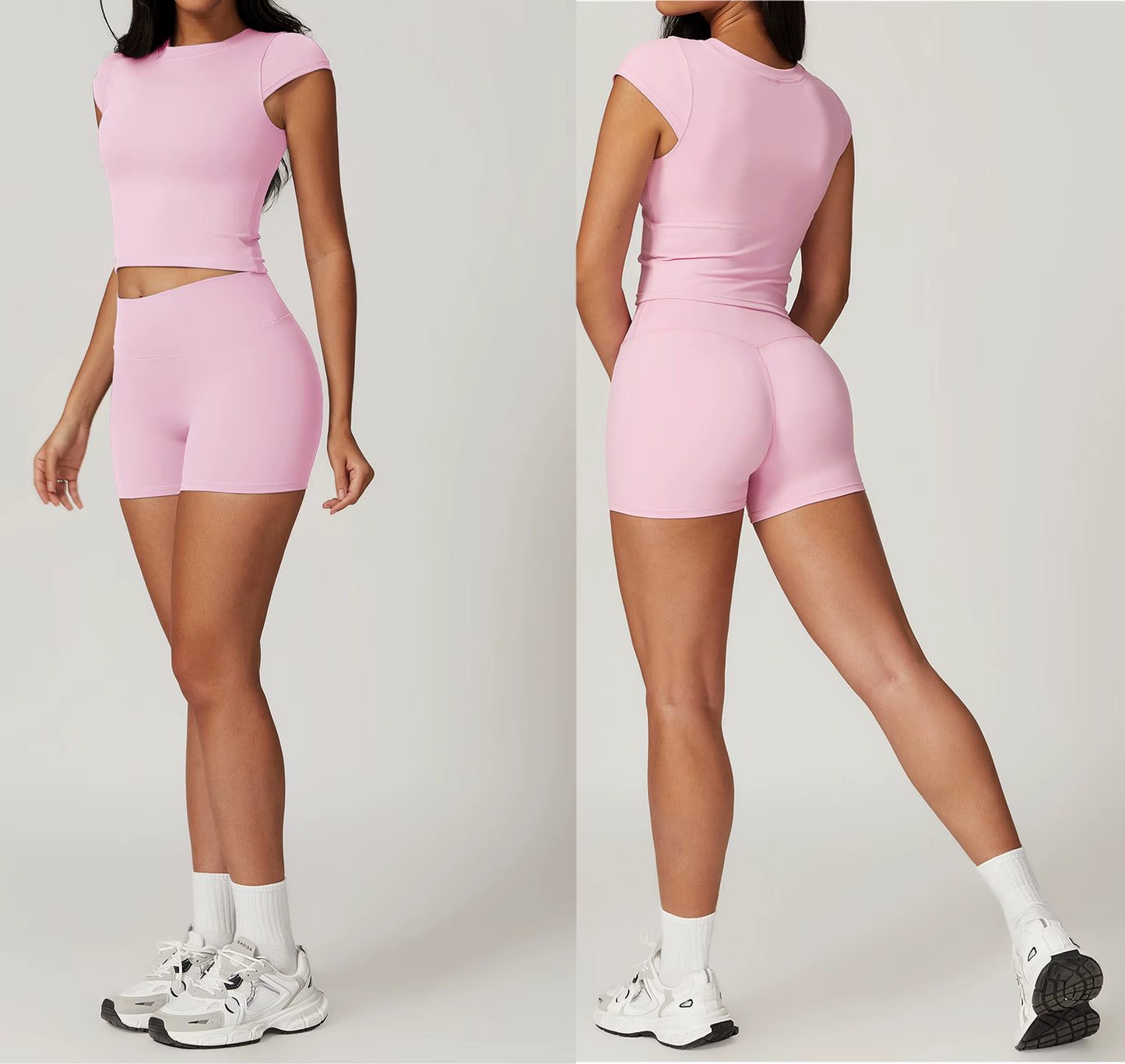 Classic 2-Piece Yoga Set – Breathable Gym Wear