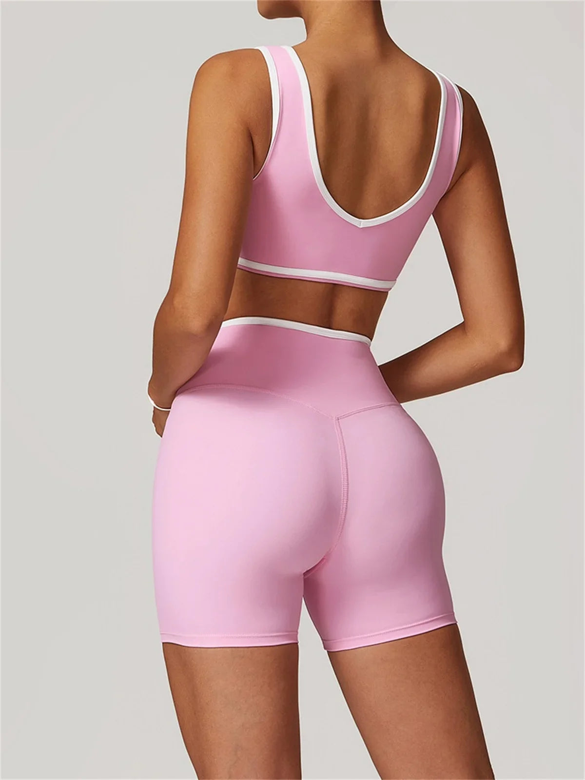 Classic Compression Workout Sets - Pink