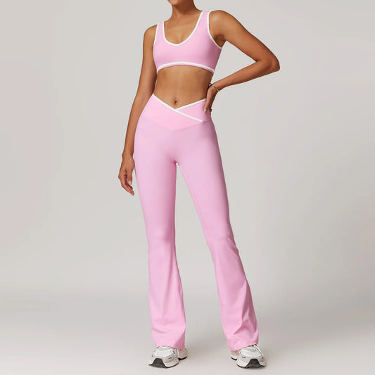 Classic Compression Workout Sets - Pink