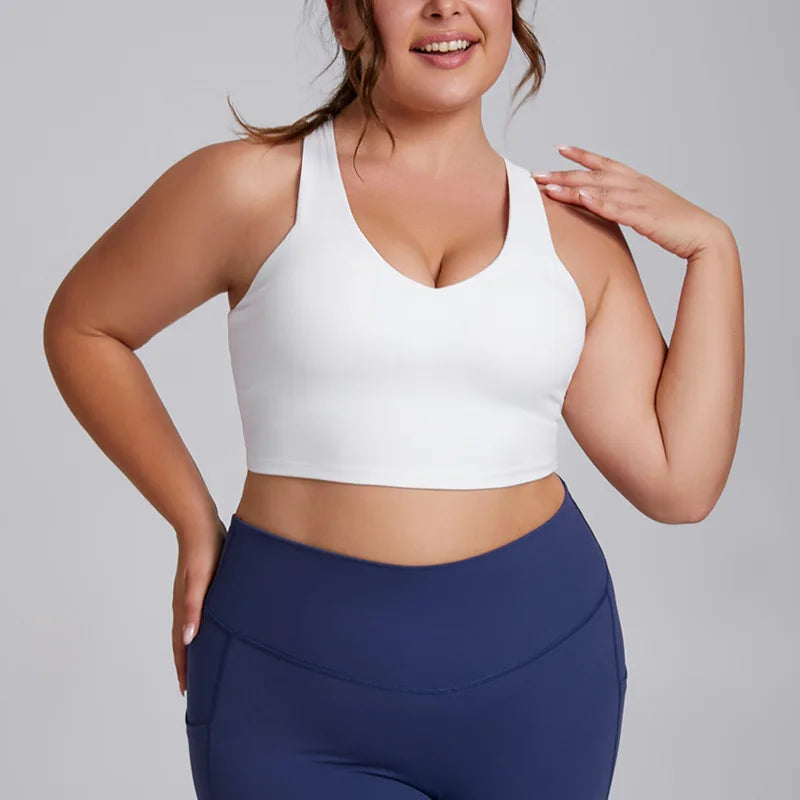 CurvyFit Super Stretch Yoga Set - Plus Size Sports Bra & Leggings for Empowered Workouts, 3XL Activewear